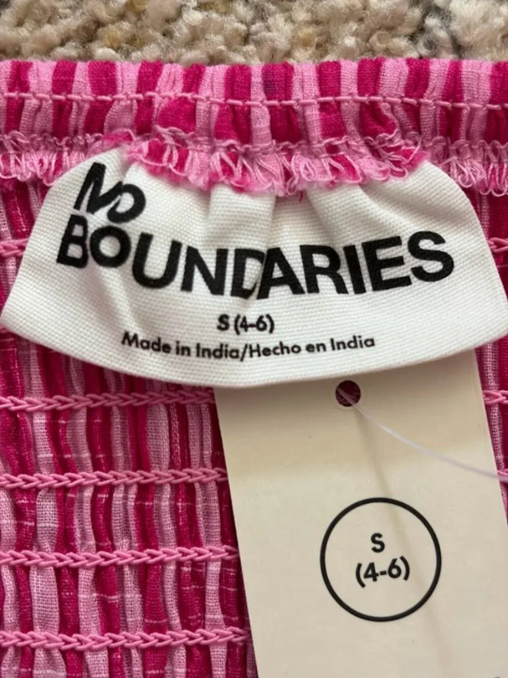 No Boundaries details brand